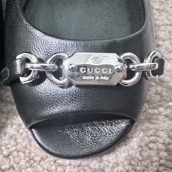 GUCCI BLACK FLATS - Picture 2 of 10